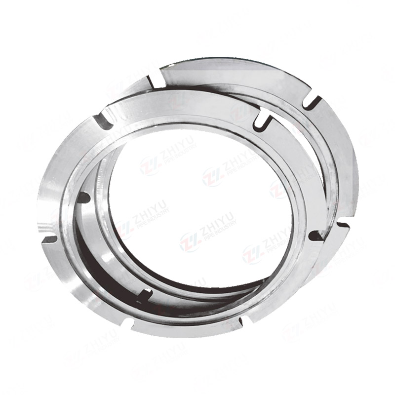 Quick installation milling groove flange