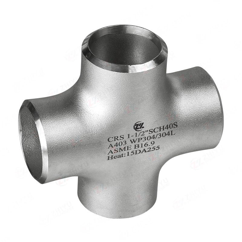 Equal diameter cross fitting