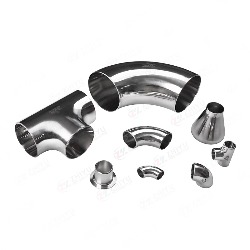 Customized polished pipe fittings for customers